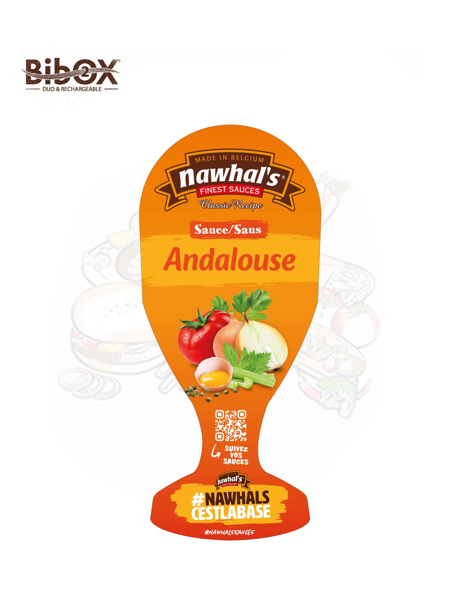 STICKERS BIBOX ANDALOUSE SAUCE