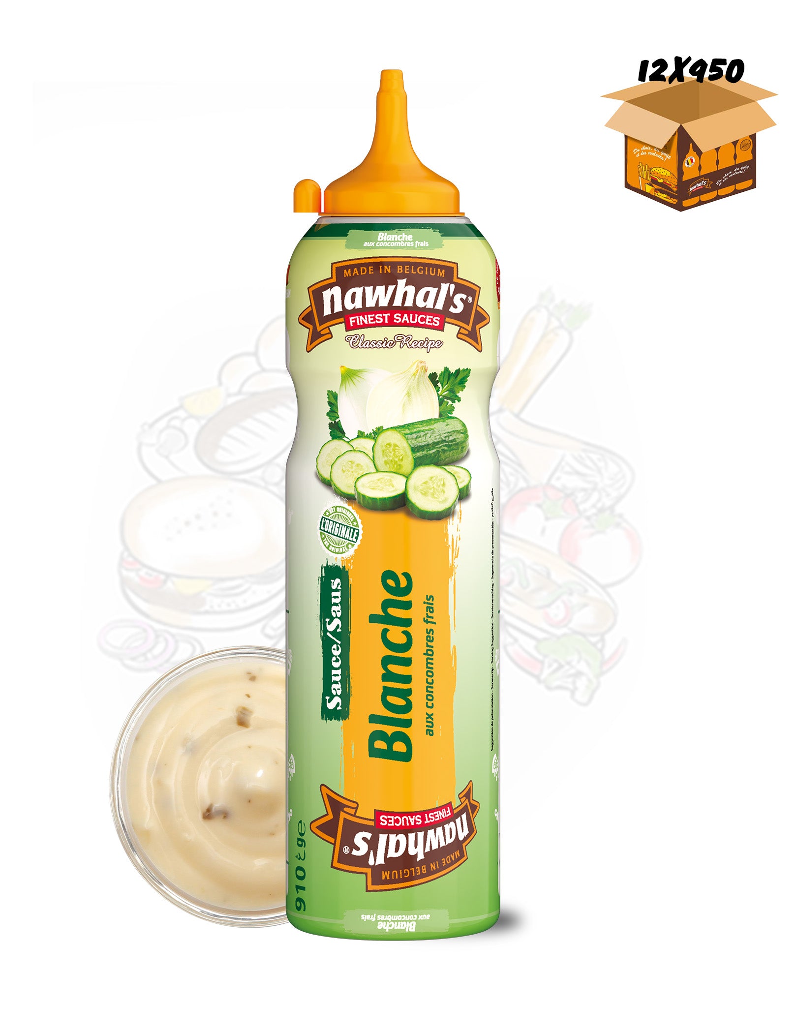 SAUCE BLANCHE AUX CONCOMBRES FRAIS