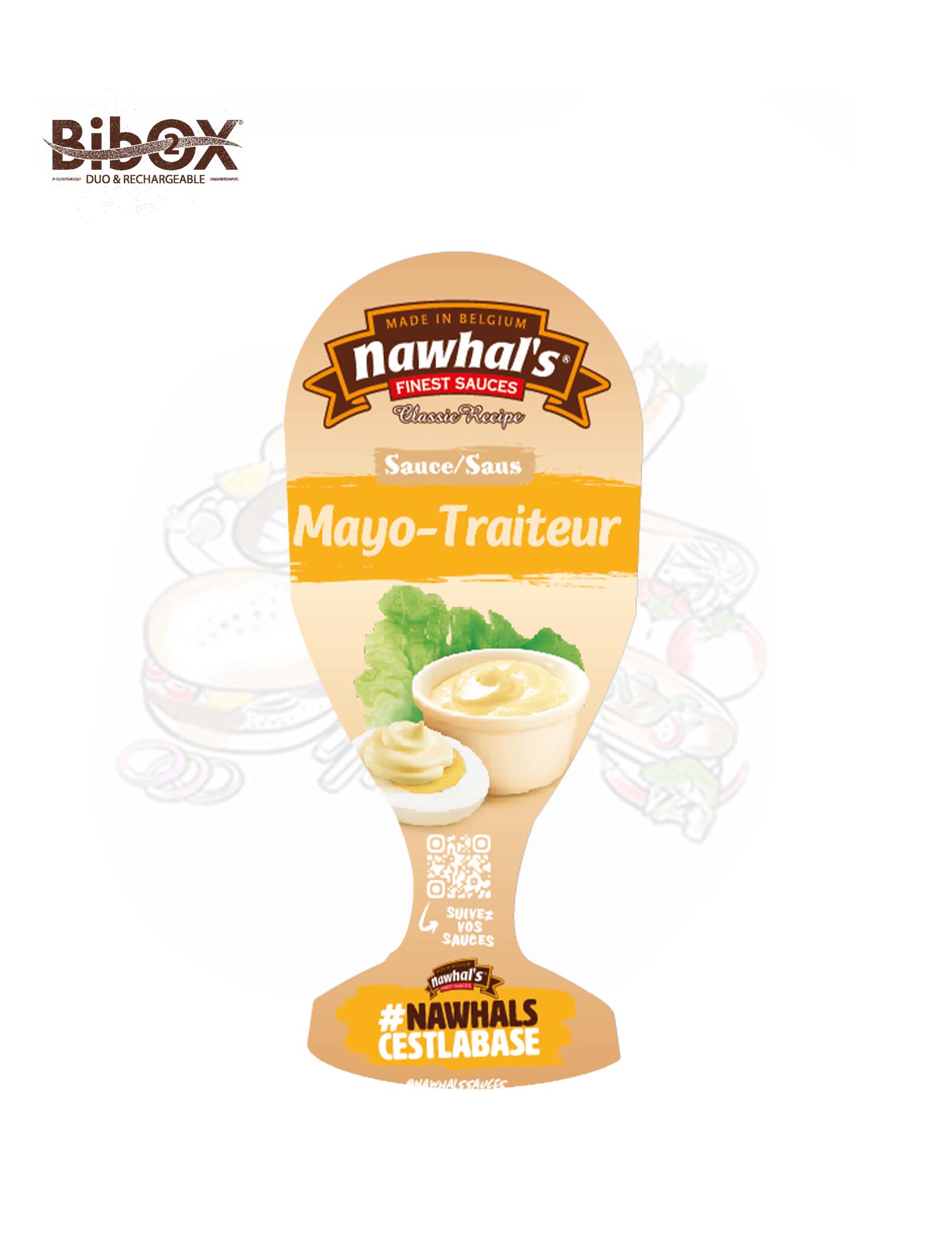 STICKERS BIBOX MAYO-TRAITEUR SAUCE