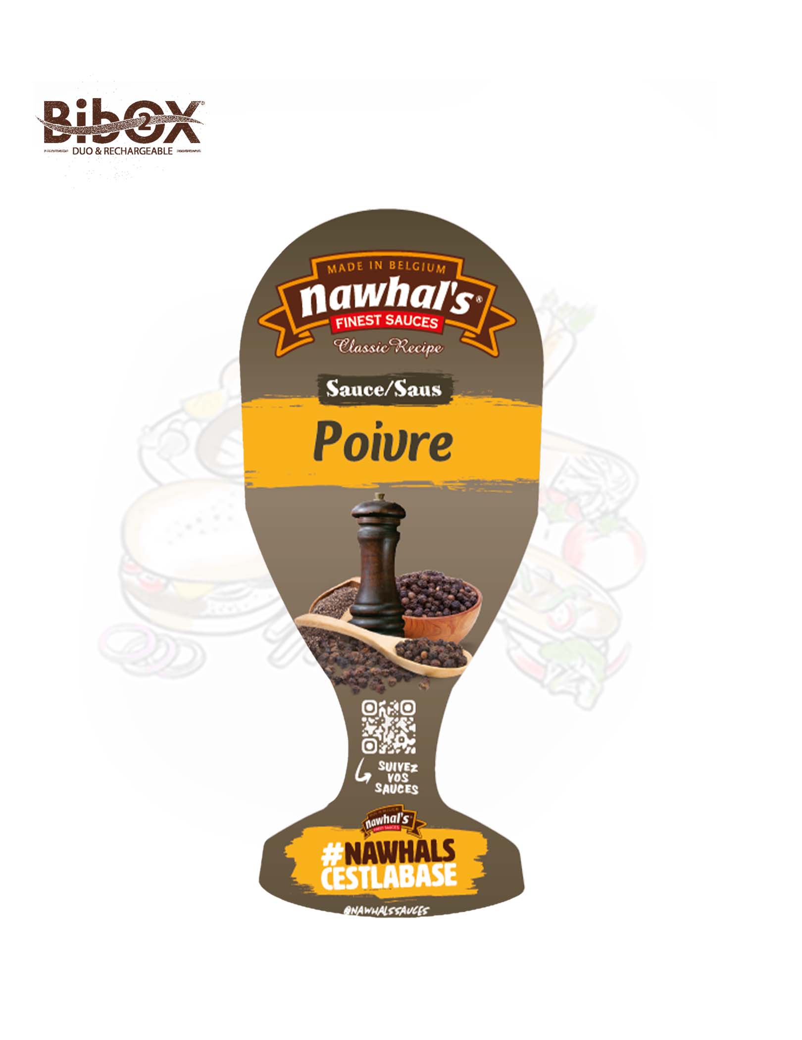 STICKERS BIBOX POIVRE SAUCE