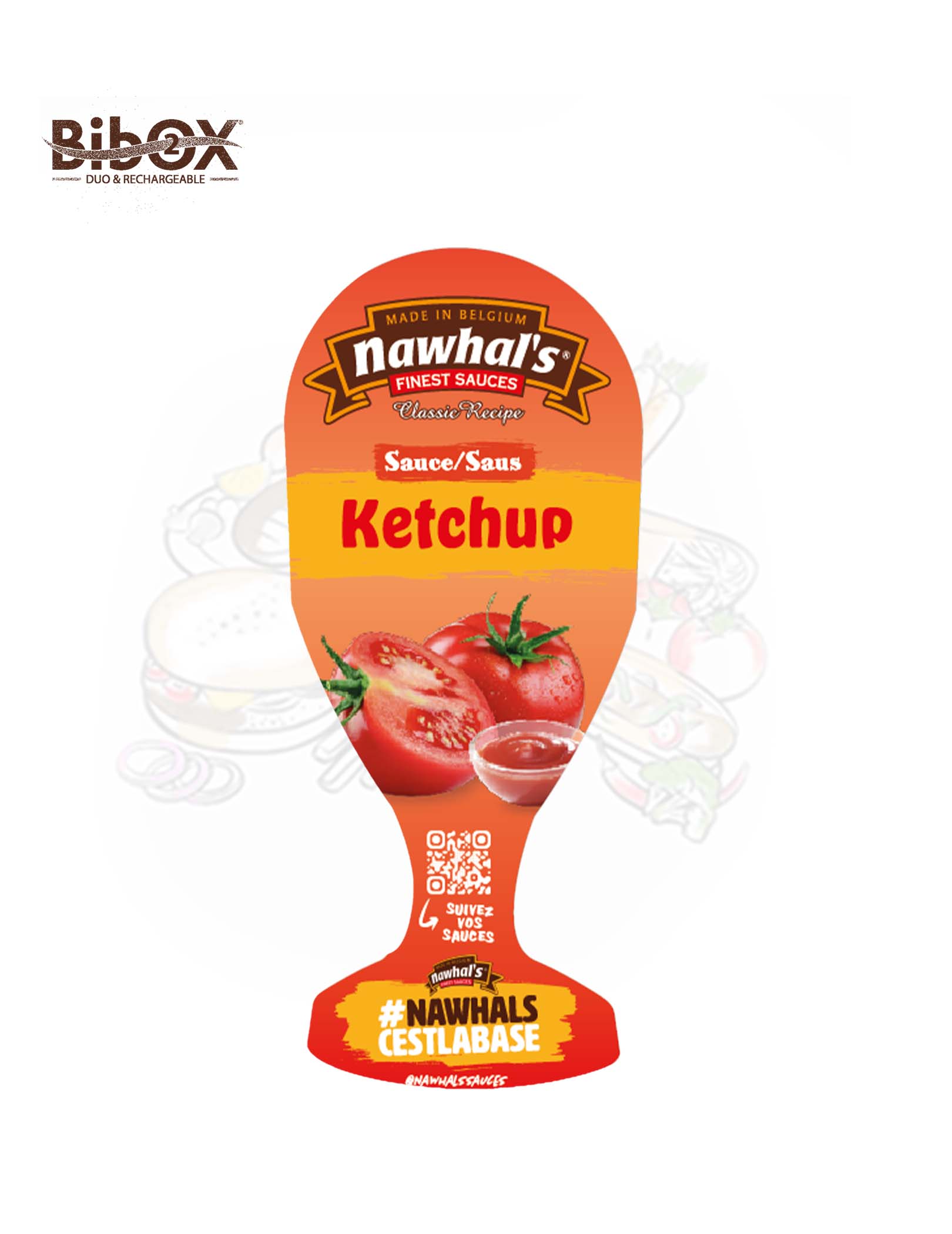 STICKERS BIBOX KETCHUP SAUCE