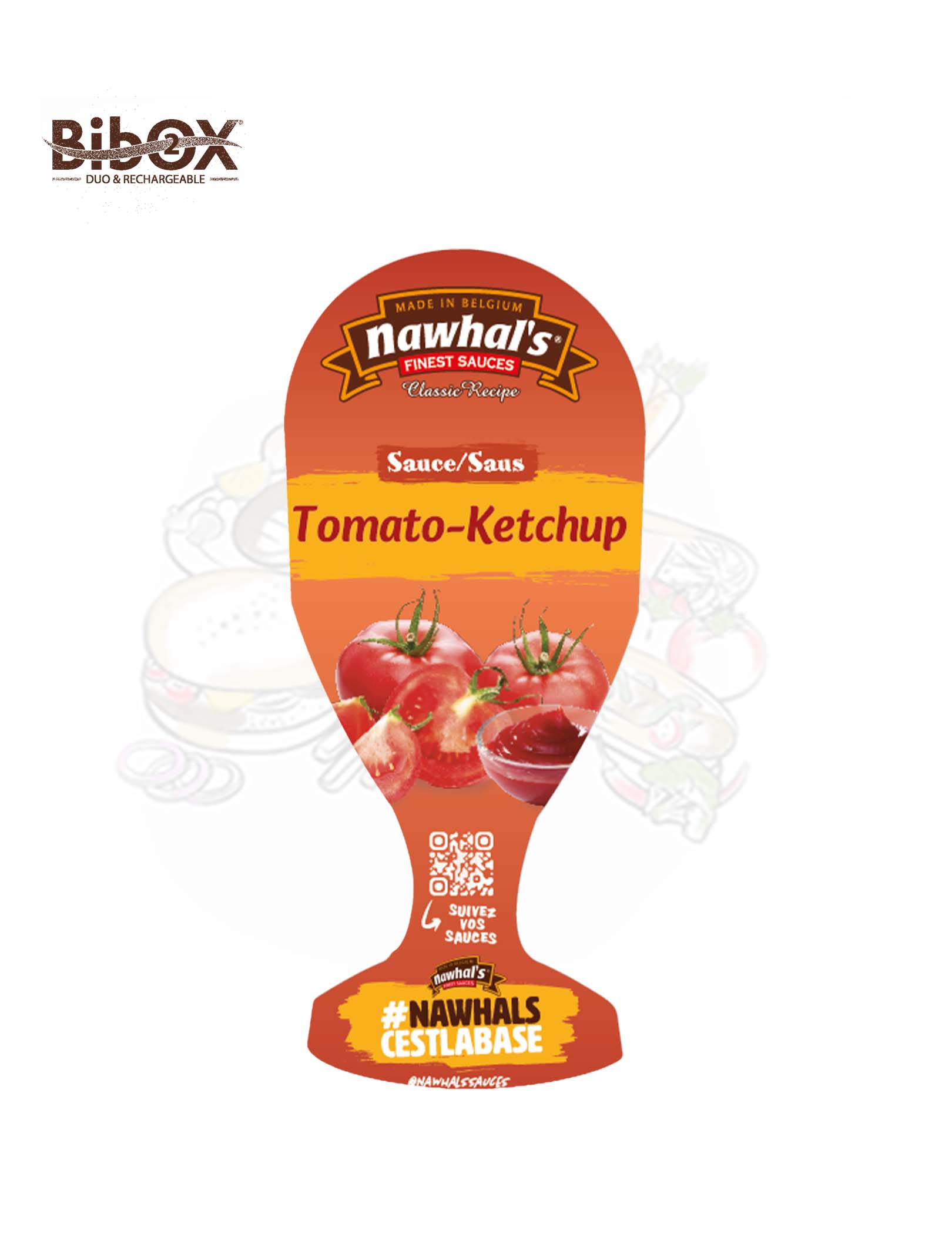 STICKERS BIBOX TOMATO-KETCHUP SAUCE